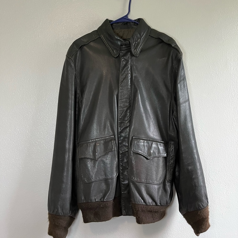 [Sporty’s Pilot Shop] Vintage Aviator Goatskin Jacket- 46L